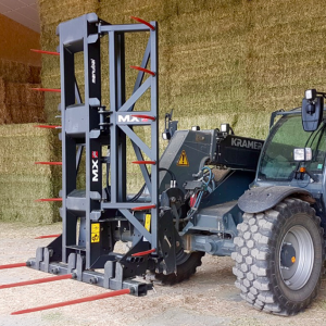 Large grey MX Kramer loader machine.